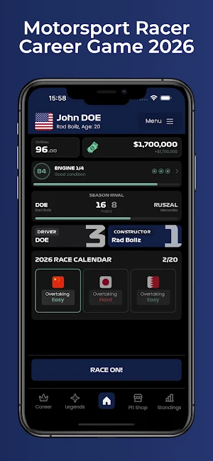 Motorsport Racer Career 2026 Screenshot 0