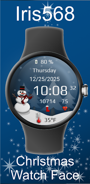 Iris568 Christmas Watch Face Screenshot 0