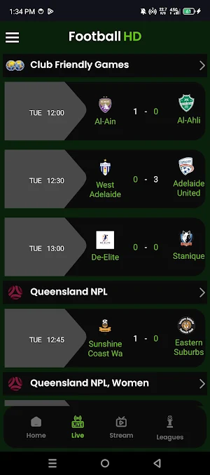 Live Football TV Streaming HD Screenshot 2