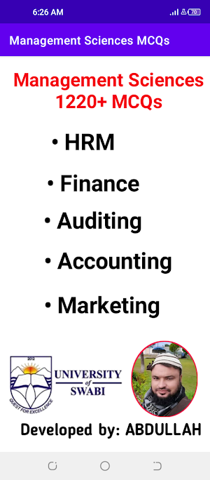 Management Science MCQs Screenshot 0