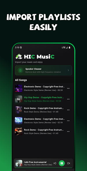 Hic Music - Offline Player Screenshot 2