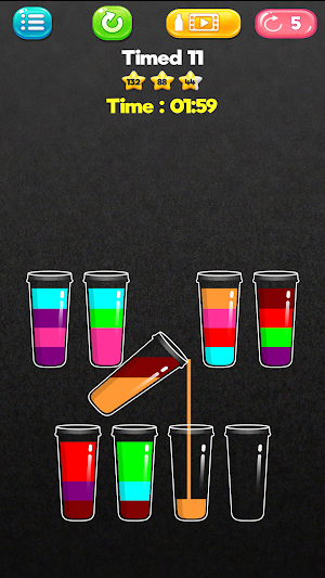 Juice Liquid Sort Puzzle Screenshot 2