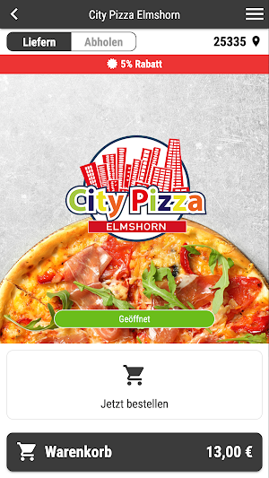 City Pizza Elmshorn Screenshot 0