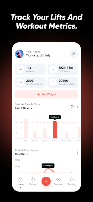 Elevate - Gym Workout Tracker Screenshot 0