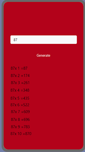 multiplication table by ilhan screenshot 2