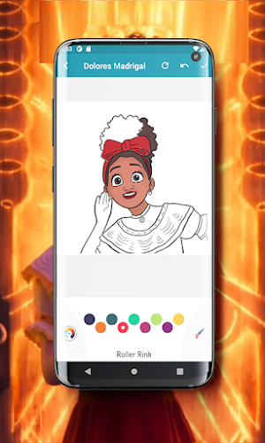 Dolores Madrigal Coloring Game Screenshot 0