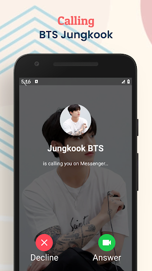 Jeon Jungkook Fake Chat & Call Screenshot 2