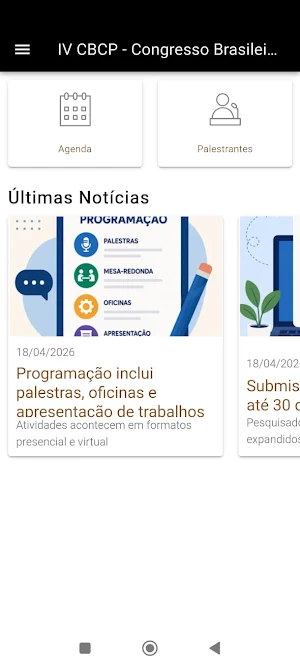IV CBCP - Congresso Brasileiro Screenshot 0