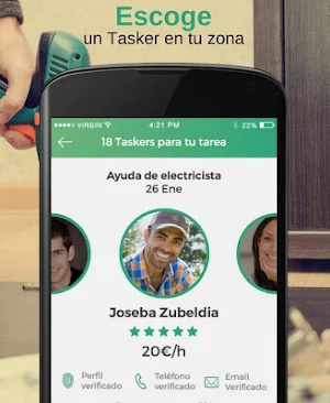 Taskia, servicios a domicilio Screenshot 2