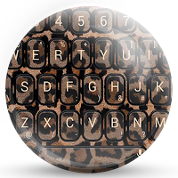 Keyboard Theme Leopard Brown