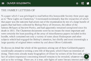 The Family Letters of Oliver Goldsmith Screenshot 2