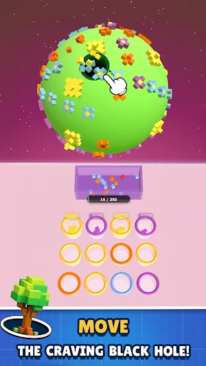 Voxel Galaxy: Color Hole Sort Screenshot 0
