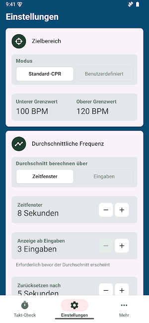 CPR Takt-Check Screenshot 3