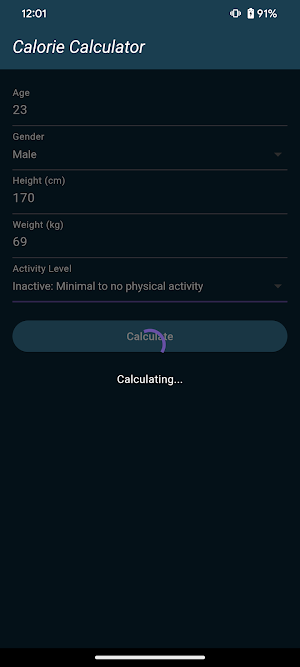Calorie Calculator Screenshot 3