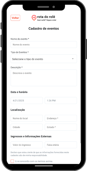 Rota do rolê Screenshot 2