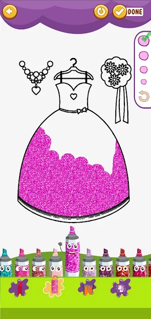 Doll Wedding : Coloring Pages Screenshot 3
