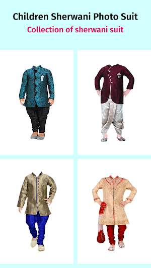 Children Shervani Photo Suit Screenshot 1