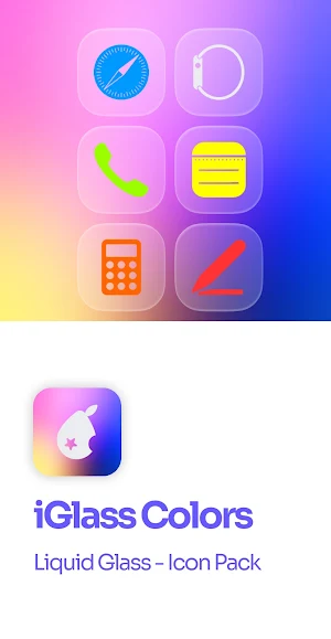 iGlass Colors OS Icon Pack Screenshot 0