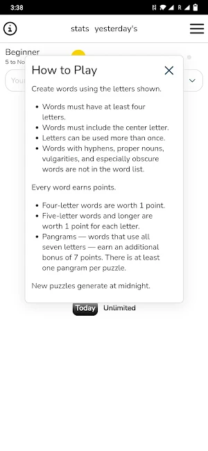Spelling Bee Game Screenshot 2