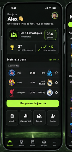 PRONO4 : Pronostics Foot Screenshot 1