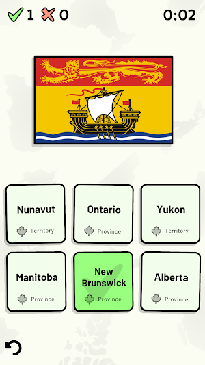 Canadian Province & Territory Quiz - Maps & More Screenshot 1