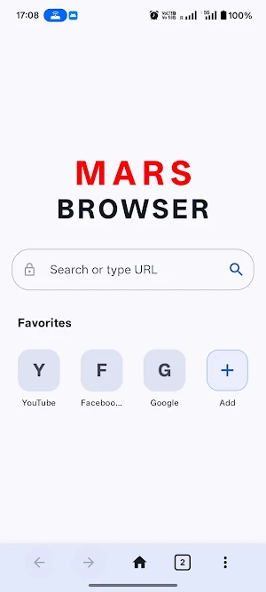 Mars Browser: Split Browser Screenshot 1