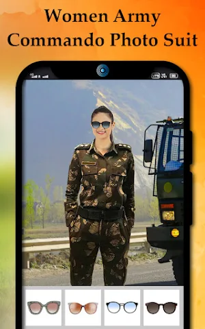 Women army commando photo suit Screenshot 2