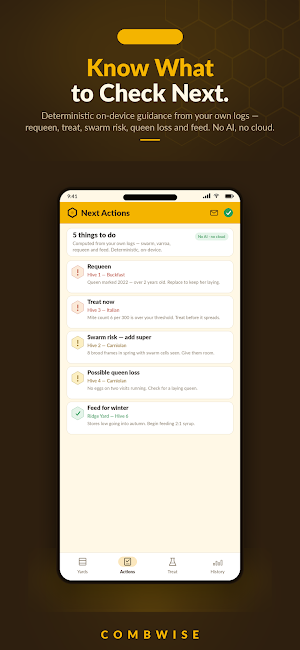 Combwise: Beekeeping Log Screenshot 2
