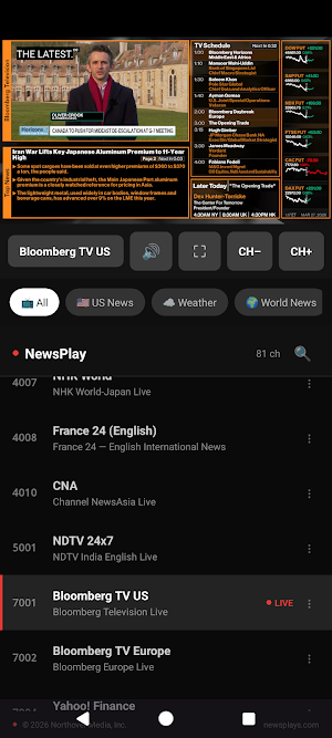 NewsPlay: Live News TV Streams Screenshot 0