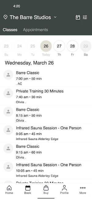 The Barre Studios Screenshot 1