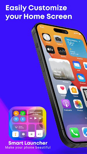 iPhone 15 Pro Style Launcher Screenshot 0
