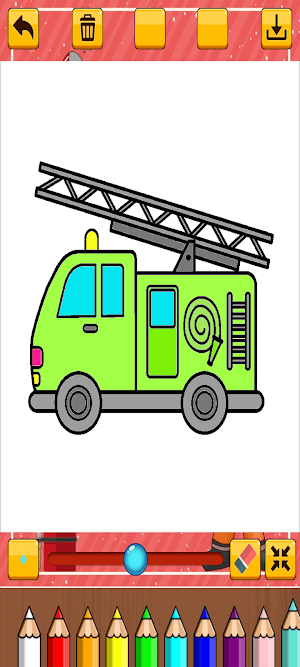 Firefighter Coloring Screenshot 3