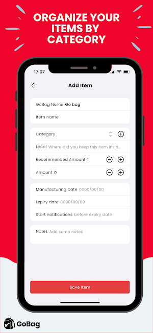 Go Bag - Emergency kit Screenshot 1