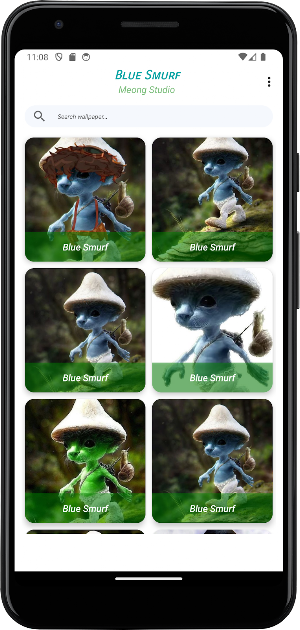 Blue Smurf Cat Wallpaper 4K Screenshot 0