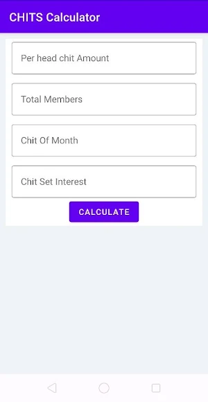 Chits Calculator Screenshot 1