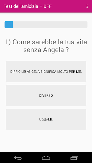 Test Amicizia : BFF Test Screenshot 1