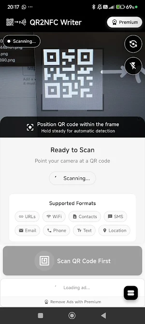 QR2NFC Writer Screenshot 1