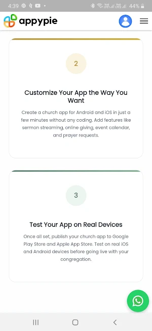 Church App Maker Screenshot 1