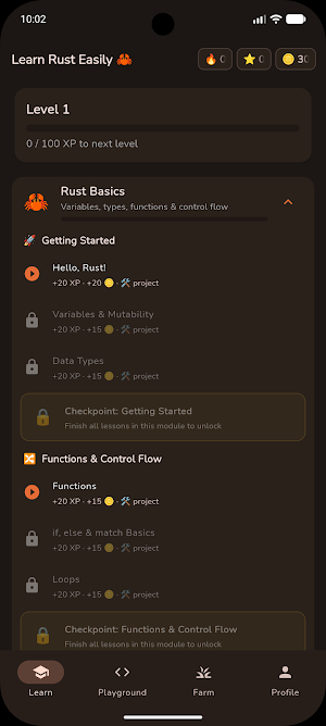 Learn Rust Easily Screenshot 1