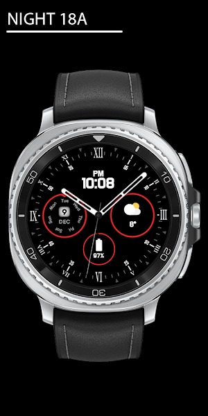Night 18A - Analog Watch Face Screenshot 0
