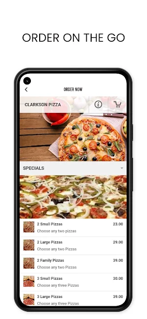 Clarkson Pizza Screenshot 1