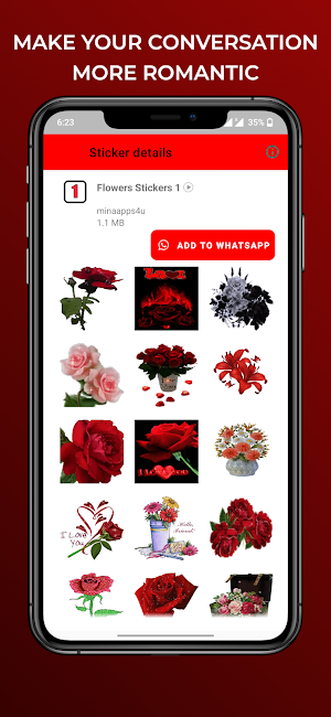 Flowers Animated Stickers Screenshot 2