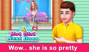 A Pretty Girl Next Door:Neighbour Love Affair Game Screenshot 0