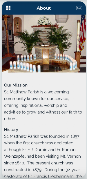 St. Matthew - Mt. Vernon, IN Screenshot 2