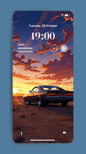 Hypercar Sunset Wallpaper 4K Screenshot 3