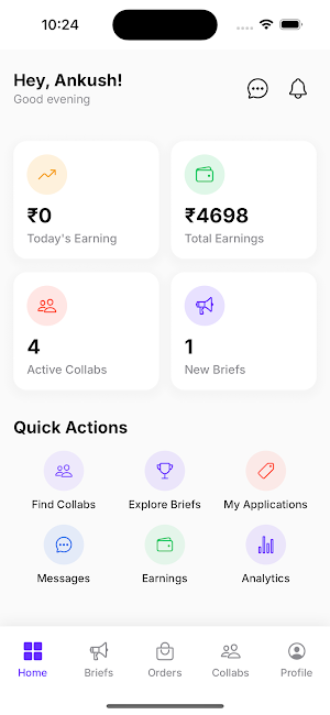 Collabar: Influencer App Screenshot 0