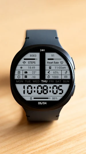 LCD Progress ZKin Watch Face Screenshot 1