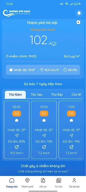 Không Khí Sạch Screenshot 0