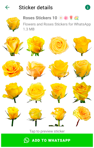 Roses Stickers for WhatsApp Screenshot 1