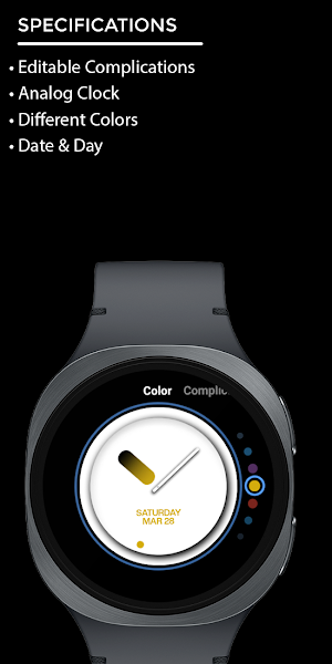 Night 147 - Analog Watch Face Screenshot 3